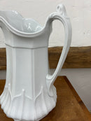 Antique T. + R. Boote English Sydenham Ironstone 11.5” Water Pitcher