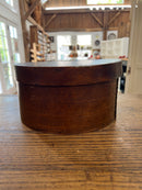 Antique Round Wooden Pantry Box and Lid
