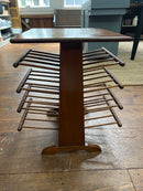 Vintage Turned Spindle Stacked Magazine Rack/End Table