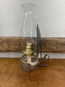Vintage Eagle Oil Lamp with Wall Mounted and Eagle Tin Reflector
