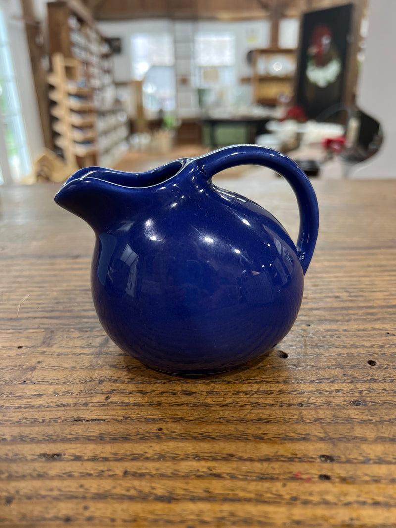 Vintage Blue Stoneware Creamer/Pitcher