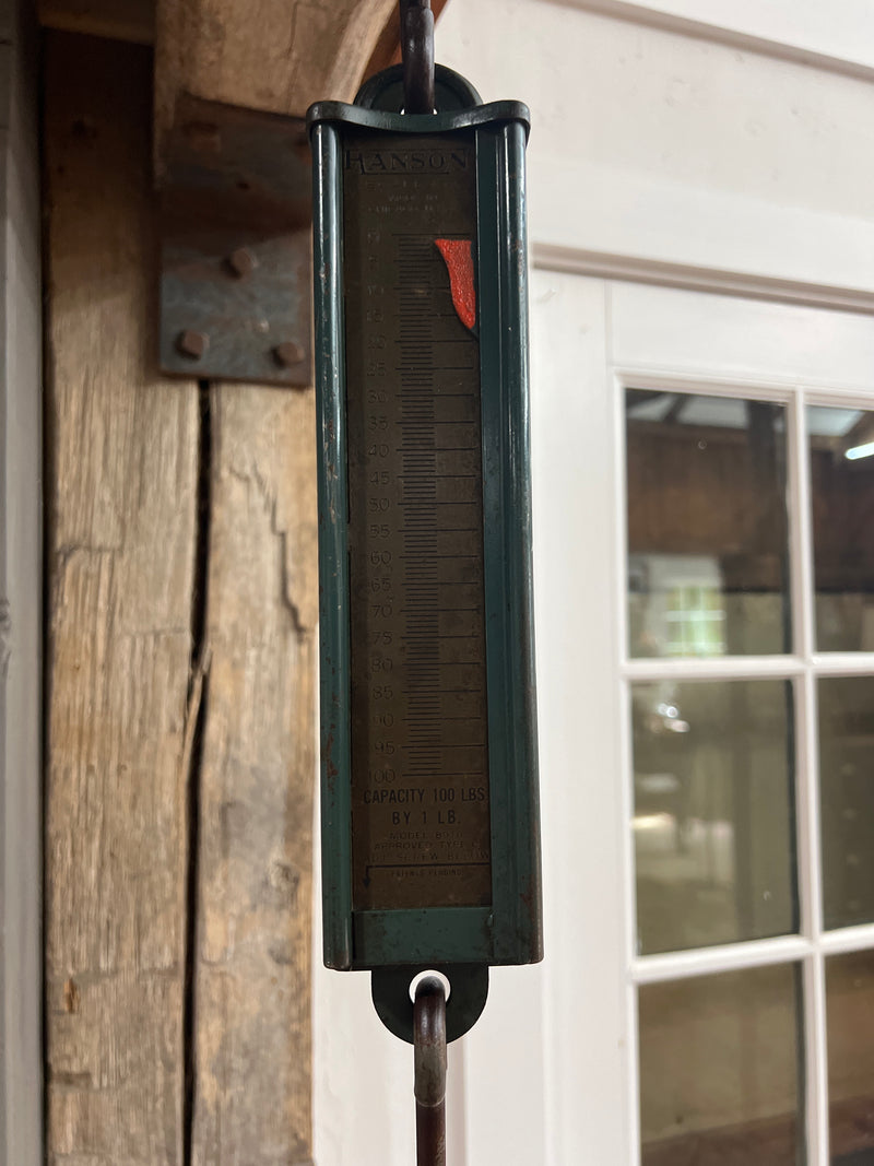 Vintage Hanson Hanging Scale with Tray