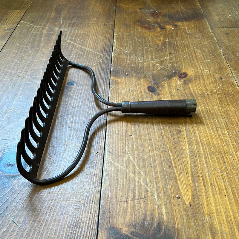 Vintage Iron Garden Rake Head