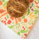 Bees Wrap Beeswax Reusable Bread Wrap - Garden Party Print