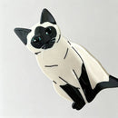 Animal Shape Claw Clip: Black White / F