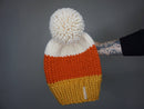The Candy Corn Beanie- Halloween Hand Knit Hat