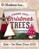3 pack/ Merry Red Plaid Christmas Tree Set         : Medium