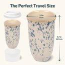 Orchid Ceramic Travel Mug – 16oz with Lid & Sleeve