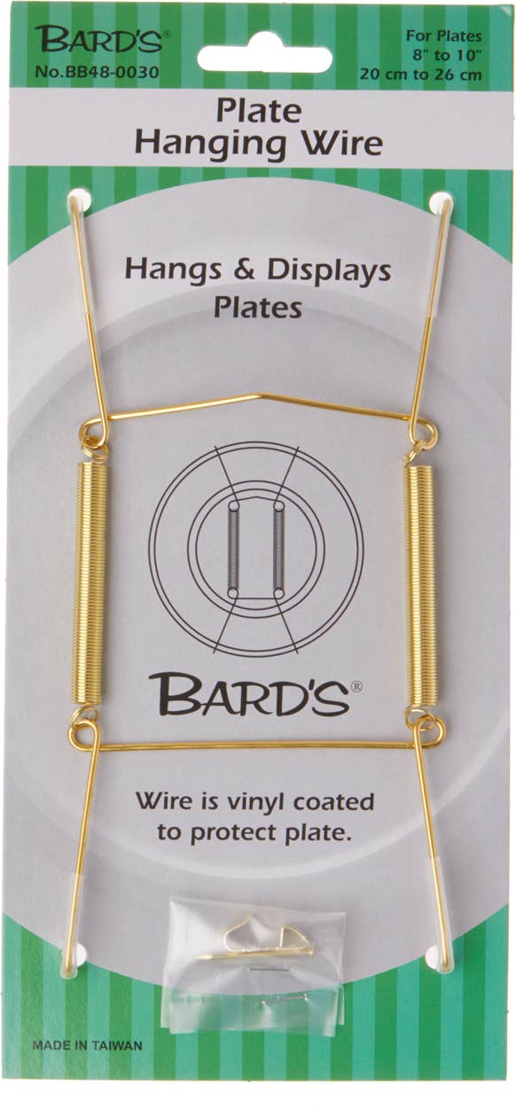 Bard's Wall Mount Plate Hanger (For 8" - 10" Plates): Gold