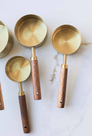 Wood Handle Measuring Cups Set
