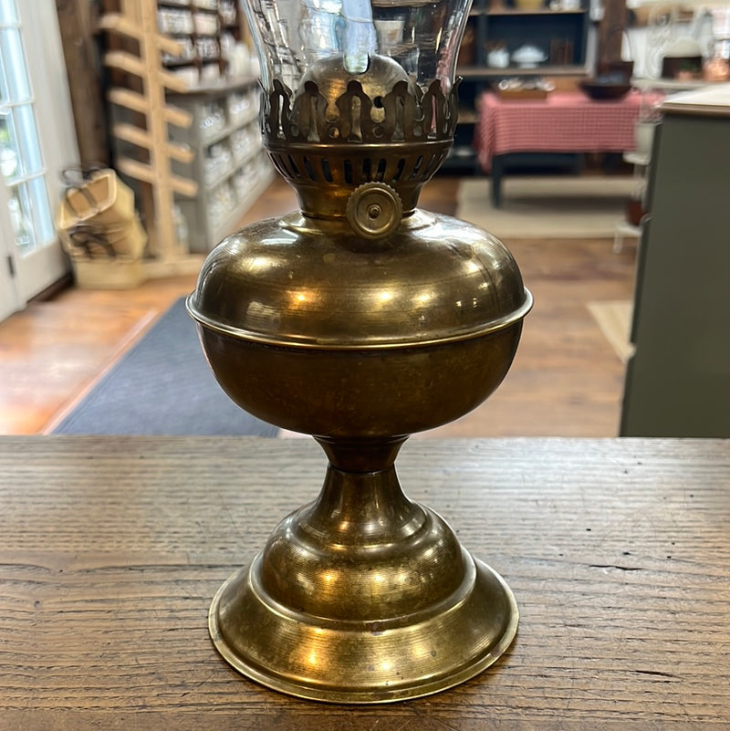 Vintage 18” Brass Oil Lantern