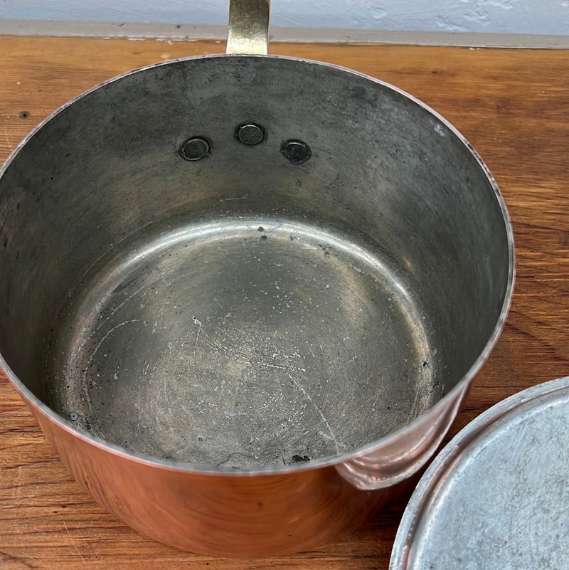 Vintage B+M Douro Copper Pot with Lid
