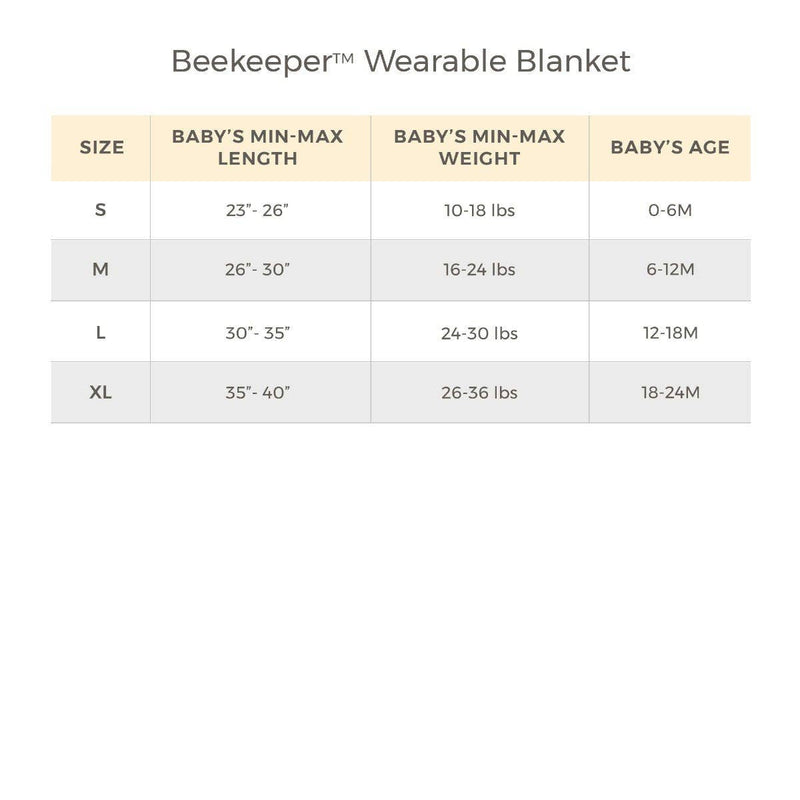 Organic Warmer Beekeeper™ Wearable Baby Blanket - Hummus Large