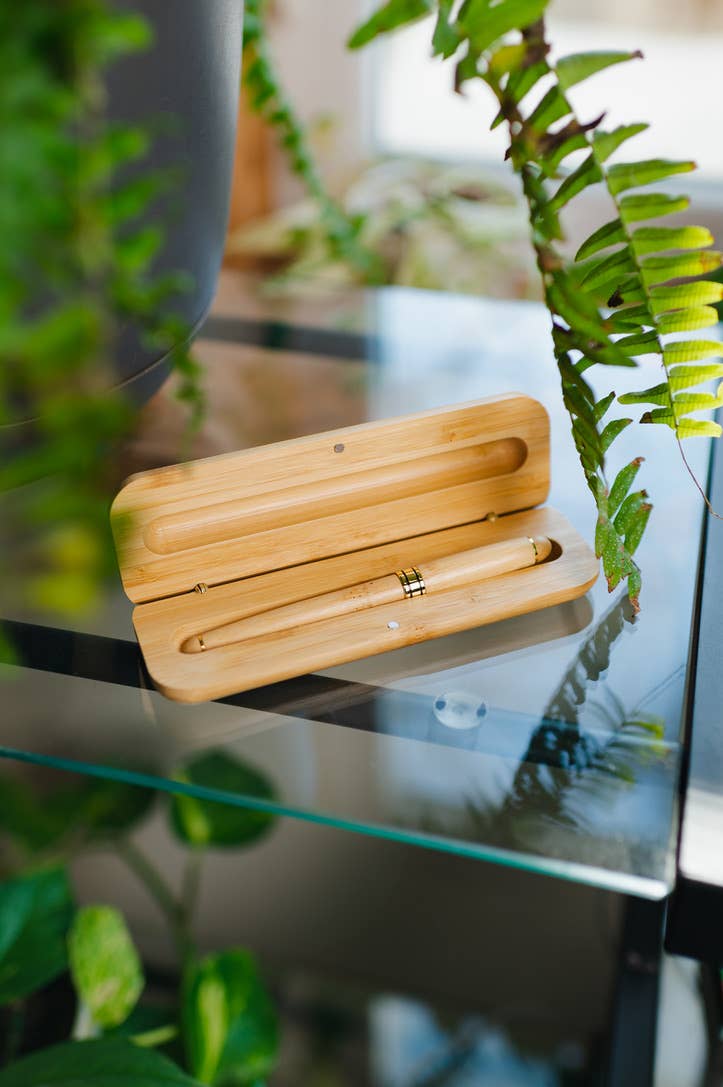 Bamboo Pen & Bamboo Case