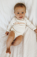 Pumpkin Organic Bodysuit Long Sleeve: 3-6M