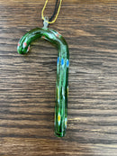 Handmade Glass Candy Cane Ornament - 3 Styles