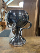 Antique 11” Tall Classic Three Handle Silver Plated  1914 Men’s Tennis Single Trophy Cup
