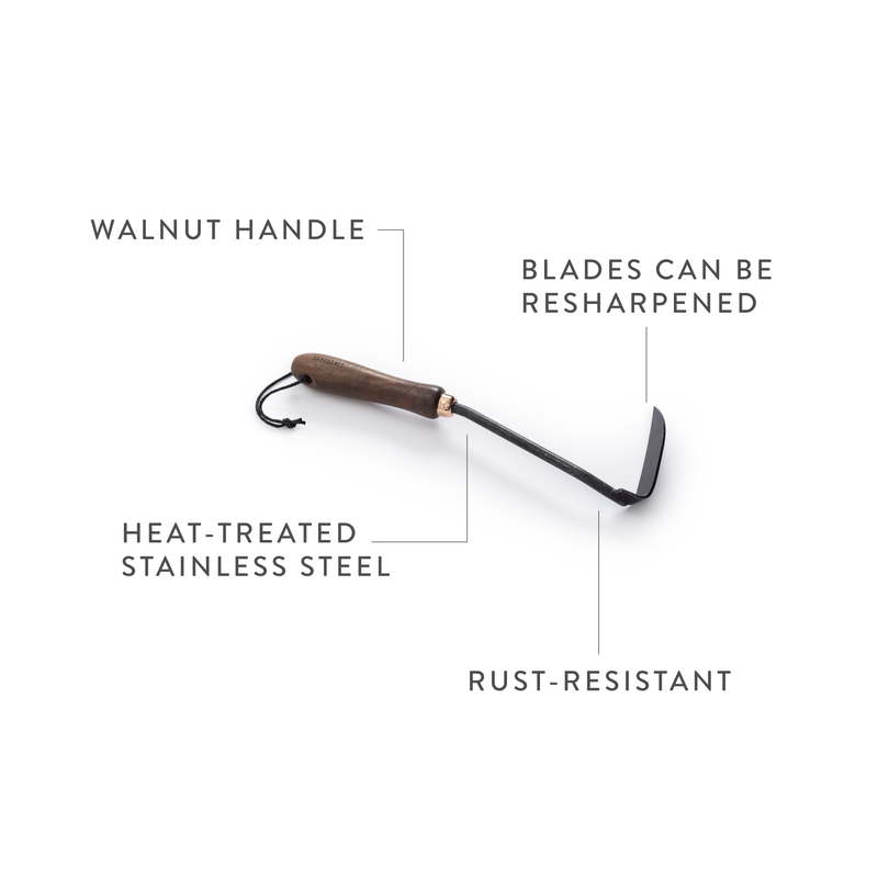 Japanese Weeding Hoe: Walnut/Black