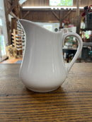 Vintage White Pitcher