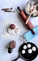 HANDMADE WOODEN BISCUIT CUTTER | BAKING TOOL | MADE IN USA: Cherry