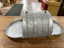 Vintage Galvanized Ventilated Fishing Belt/Strap Bait Box