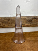 Vintage Automobile/Funeral 9.5" Trumpet Flower Vase/Insert