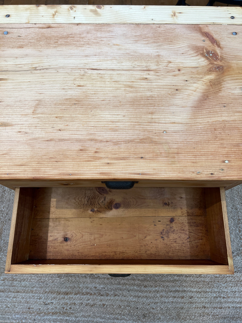 Primitive Four Drawer Pine Chest