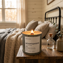Mountainside | Mountain Cabin Wood Wick Candle: 10oz