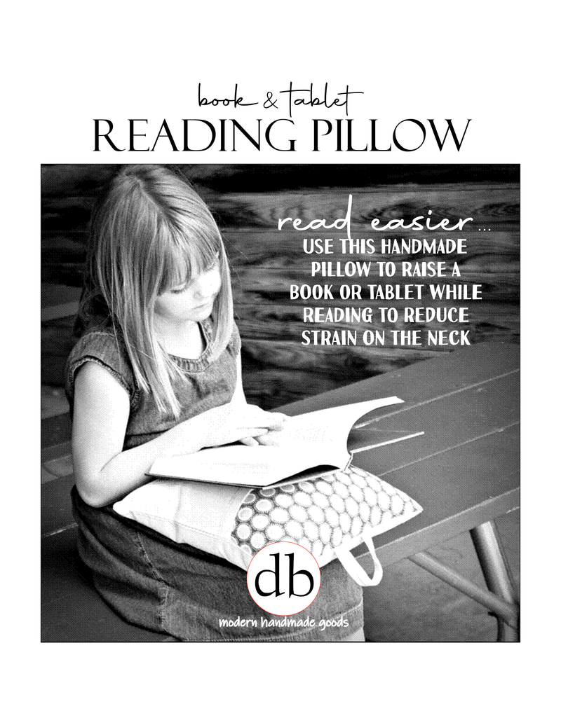 Reading Pillow- Magic Things, Yeats, tiny mushroom