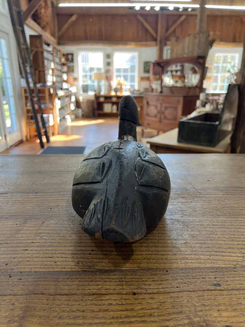 Primitive Hand Carved Working Wooden Duck Decoy