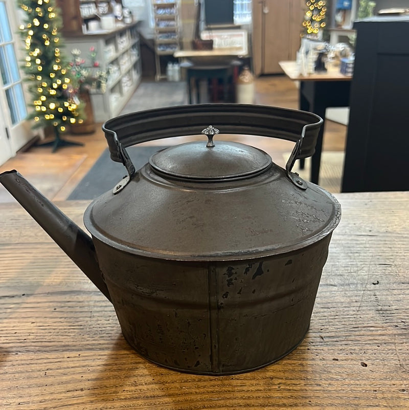 Early Tin Tea Kettle