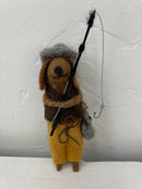 Handmade Wool Felt Camping Animal Ornament, 5 Styles