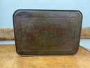 Vintage Nesco Tin Bread Box With Hinged Lid