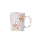 Stoneware Mug w/ Wax Relief Snowflakes (Each One Will Vary)