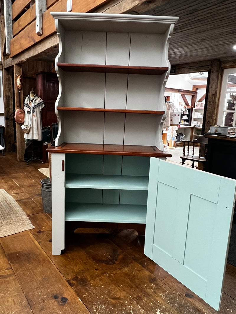 Antique Pine Stepback Cupboard