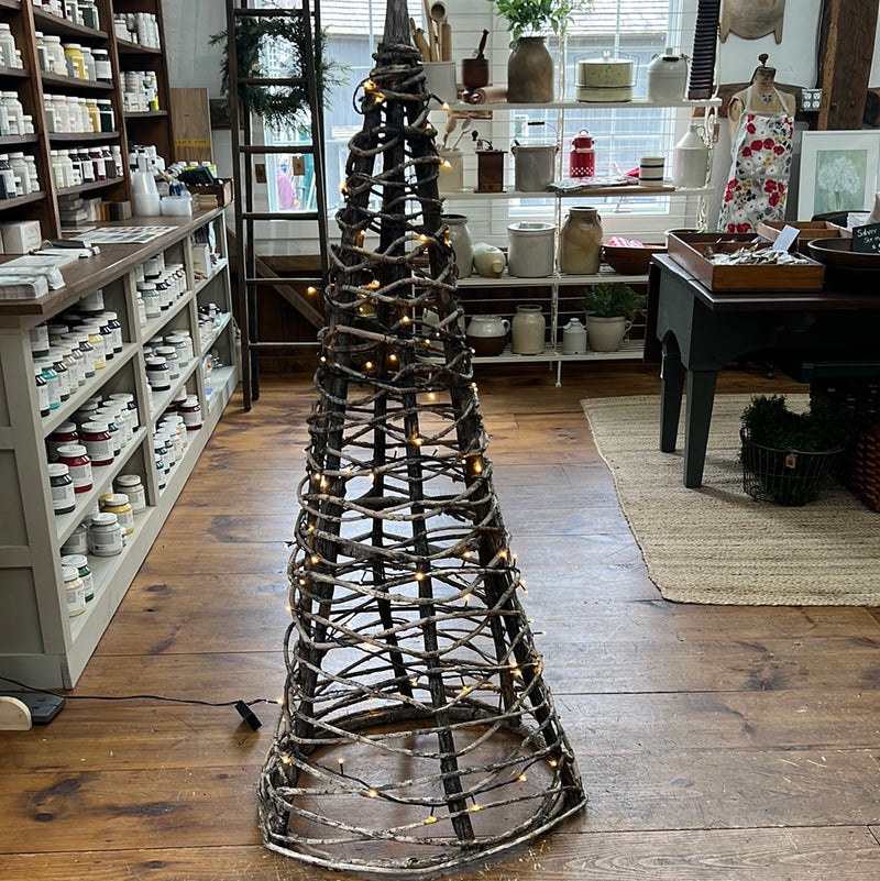 Hand Crafted Grapevine Cone Shaped Tree