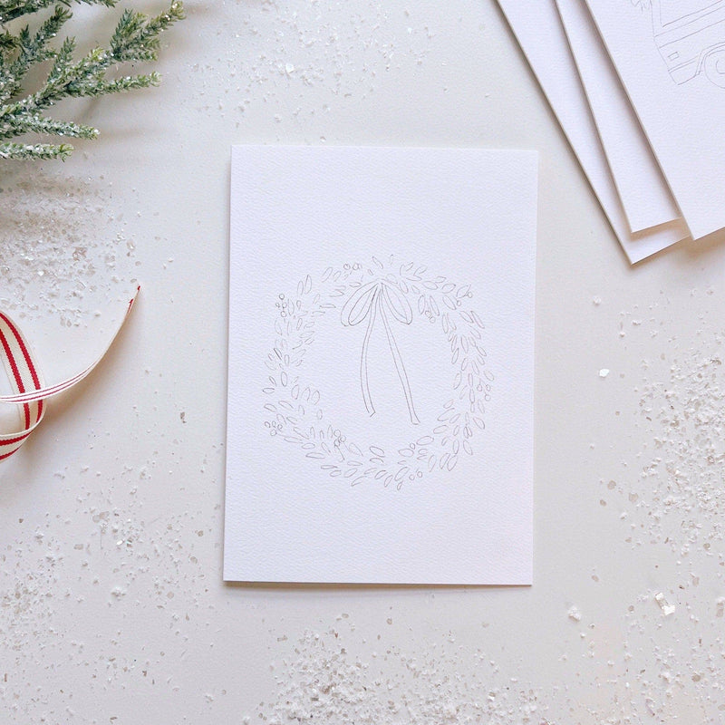 Christmas Cheer Paintable Notecard