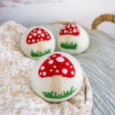White Mushroom Dryer Ball