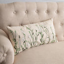Lumbar Pillow - Embroidered Wildflowers