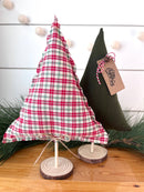 3 pack/ Merry Red Plaid Christmas Tree Set         : Medium