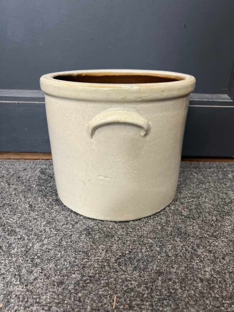 Vintage Stoneware Double Handle Crock