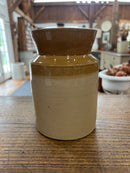 Antique Chiswick Stoneware Two Toned English Crock