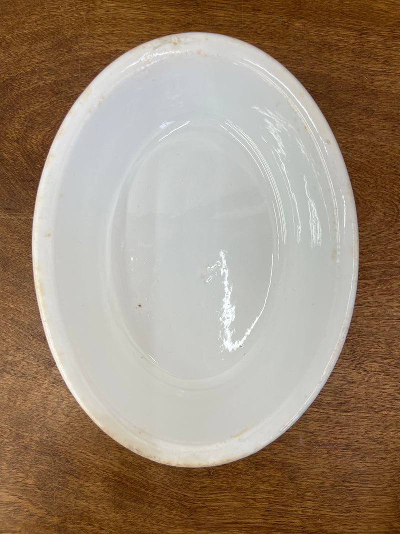 Antique H.Burgess Burslem  Ironstone Oval Bowl