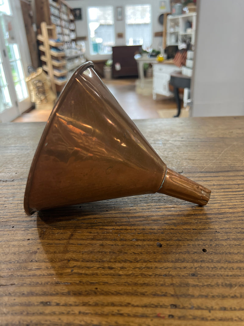 Vintage Copper Funnel