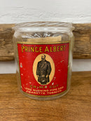Antique Prince Albert  Glass Tobacco Humidor Jar No Lid 1910 Tax Stamp