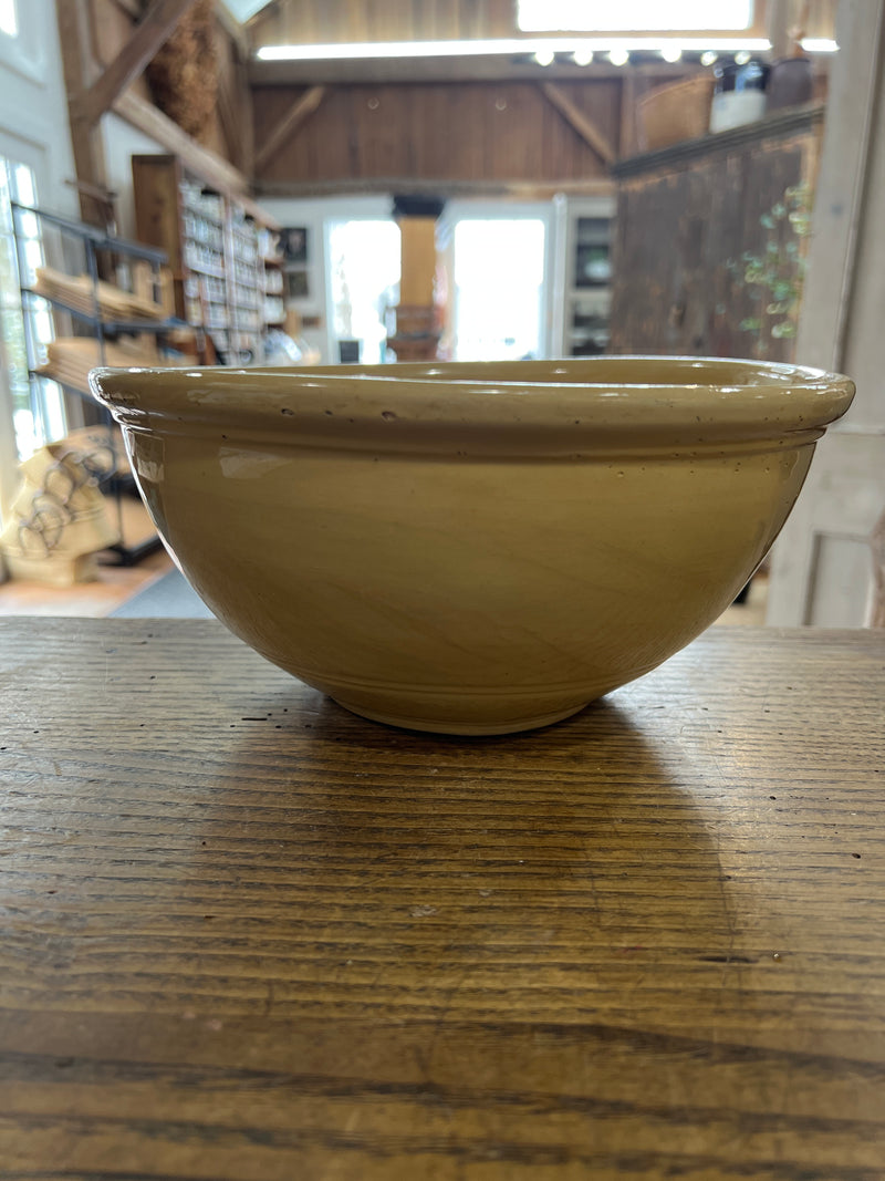 Vintage 10” Yellow Ware Mixing Bowl