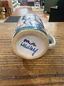 Vintage Hand Painted M.A.Hadley Cat Pattern Mug