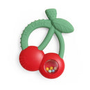 "NEW" Bitzy Shake™ - Silicone Teether with Rattle: Cherries