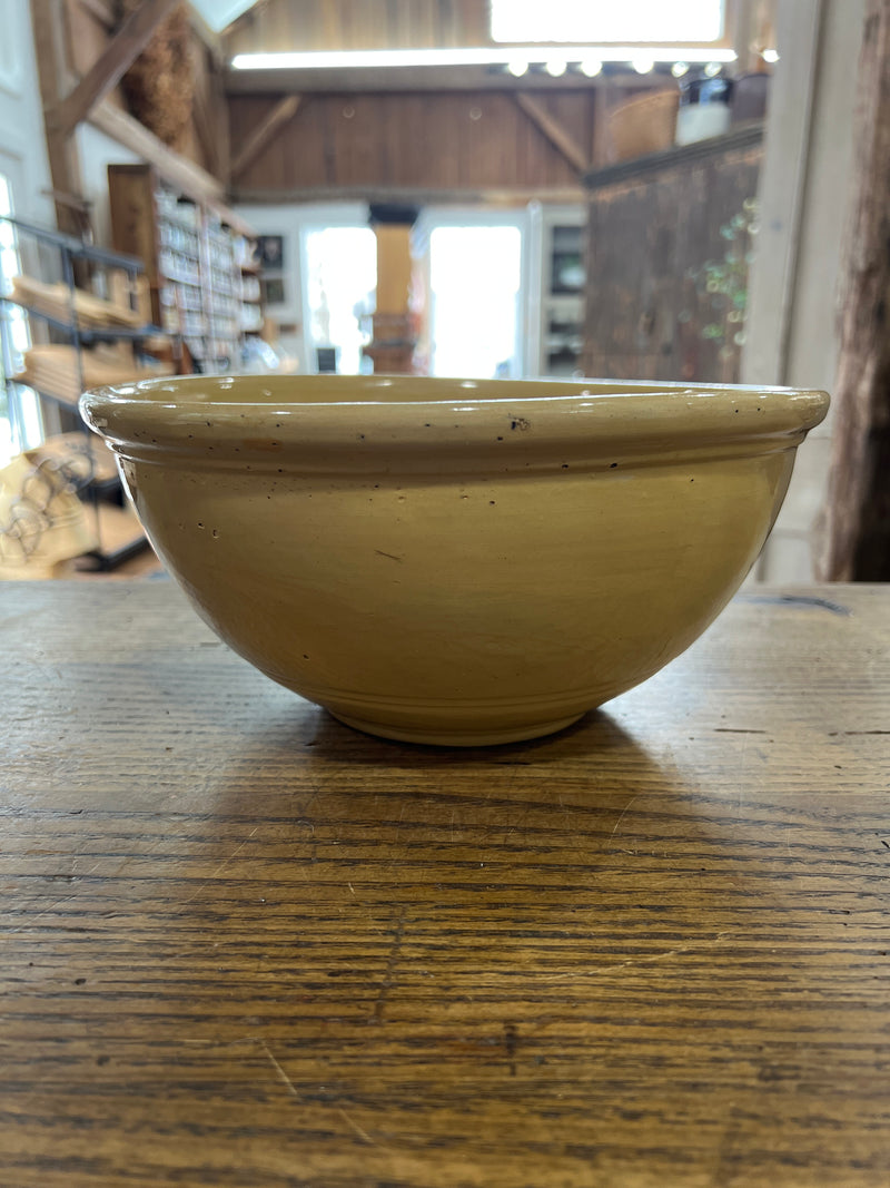 Vintage 10” Yellow Ware Mixing Bowl