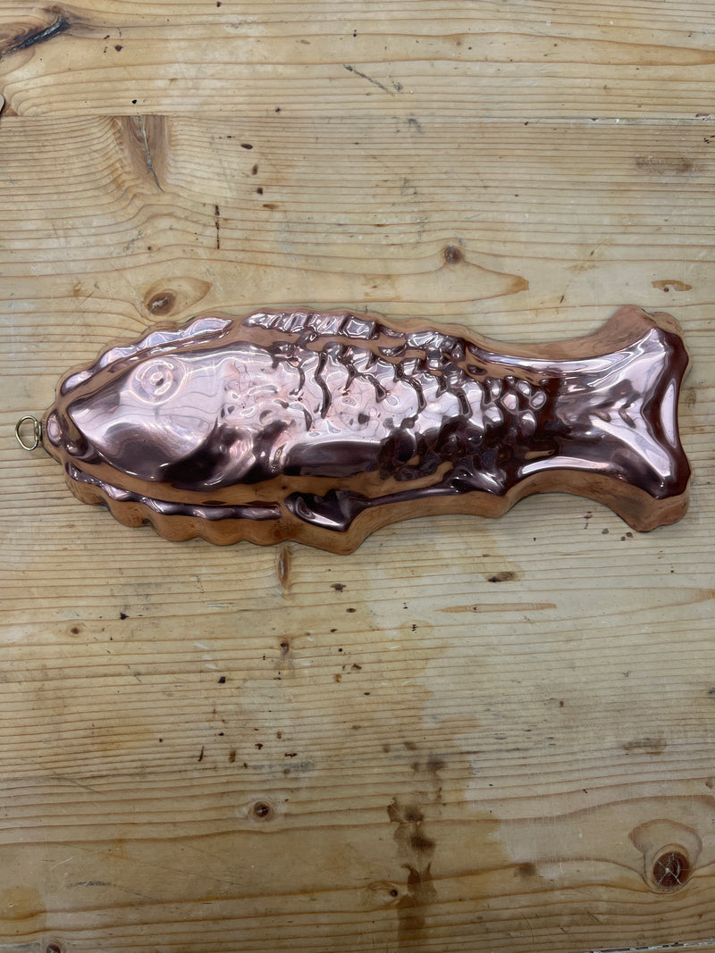 Vintage Douro Copper Fish Mold